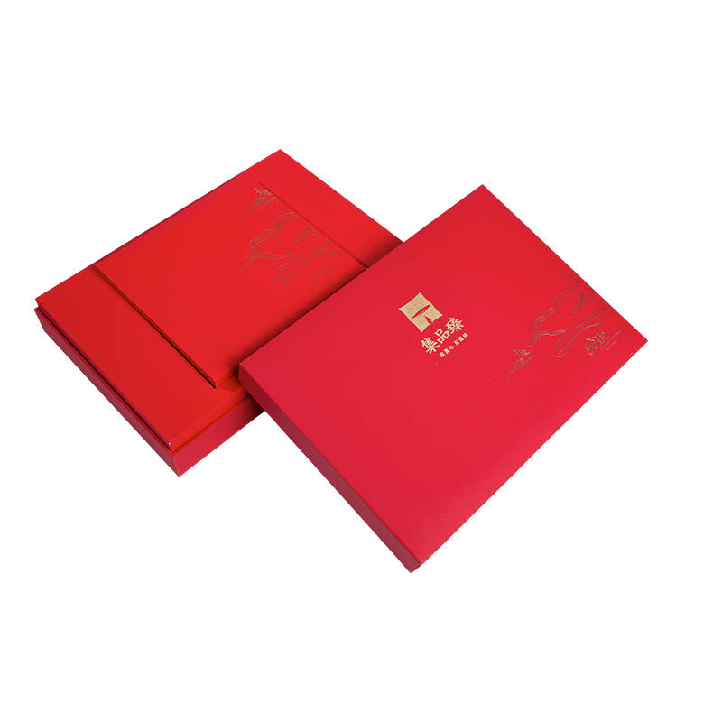 Boîte-cadeau personnalisée de Noël et du Nouvel An chinois avec couvercle