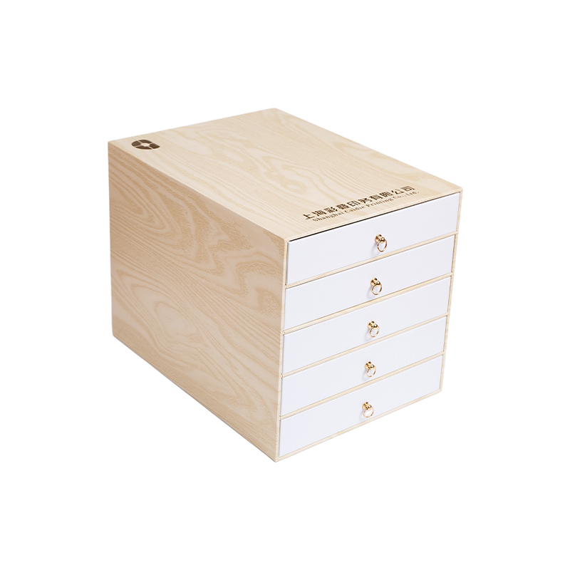 Boîte cadeau à grains en bois vintage personnalisé