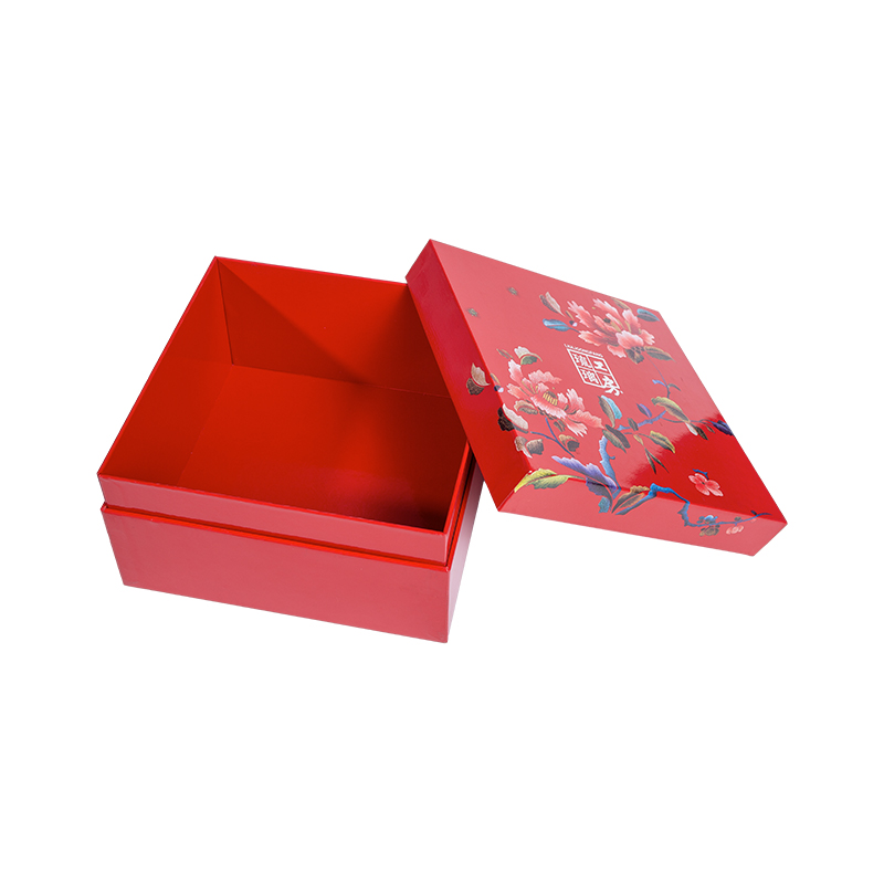 Boîte-cadeau personnalisée de Noël et du Nouvel An chinois avec couvercle