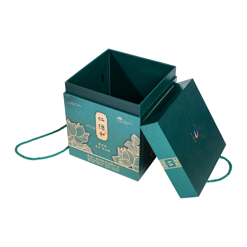 Boîte-cadeau personnalisée de Noël et du Nouvel An chinois avec couvercle