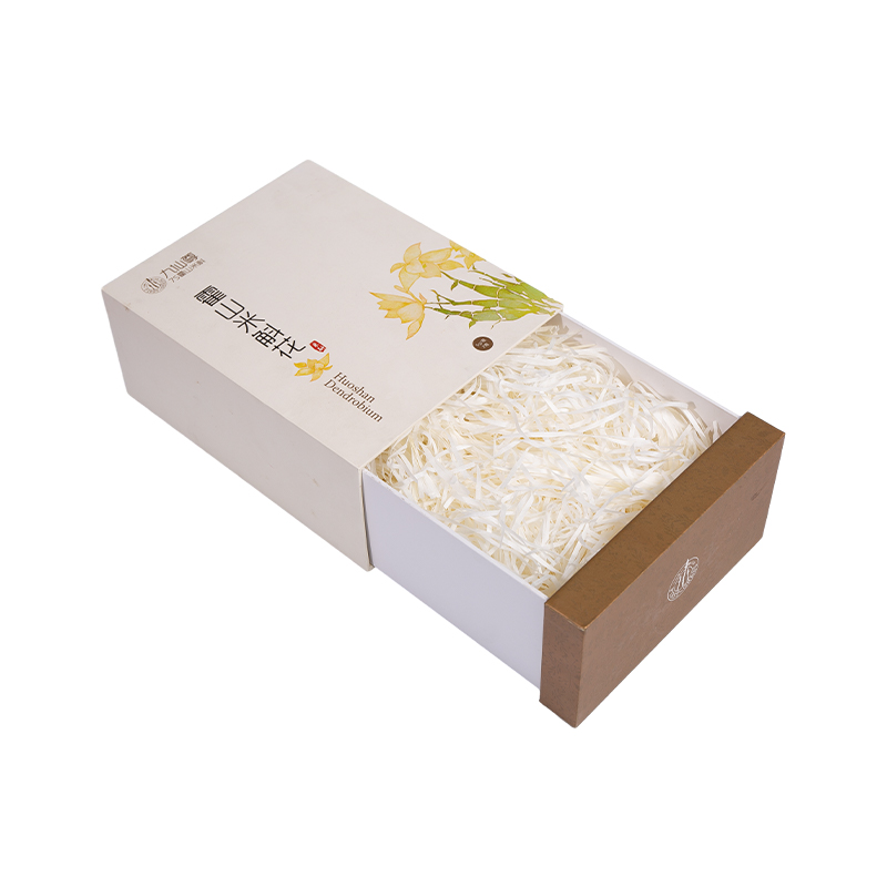 Boîte à cadeau de thé à tiroir fenêtré